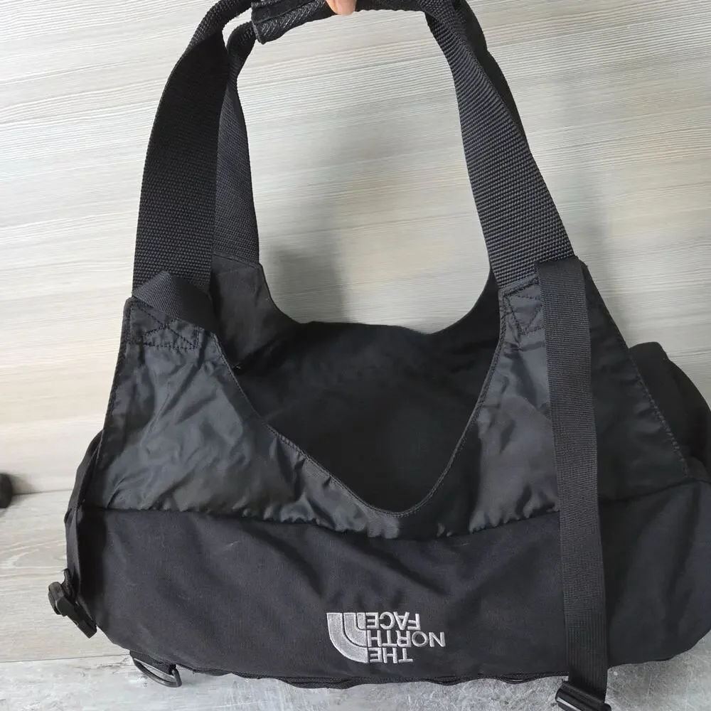 The North Face Black Backpack Convertible Duffel Small Travel Day Pack Bag